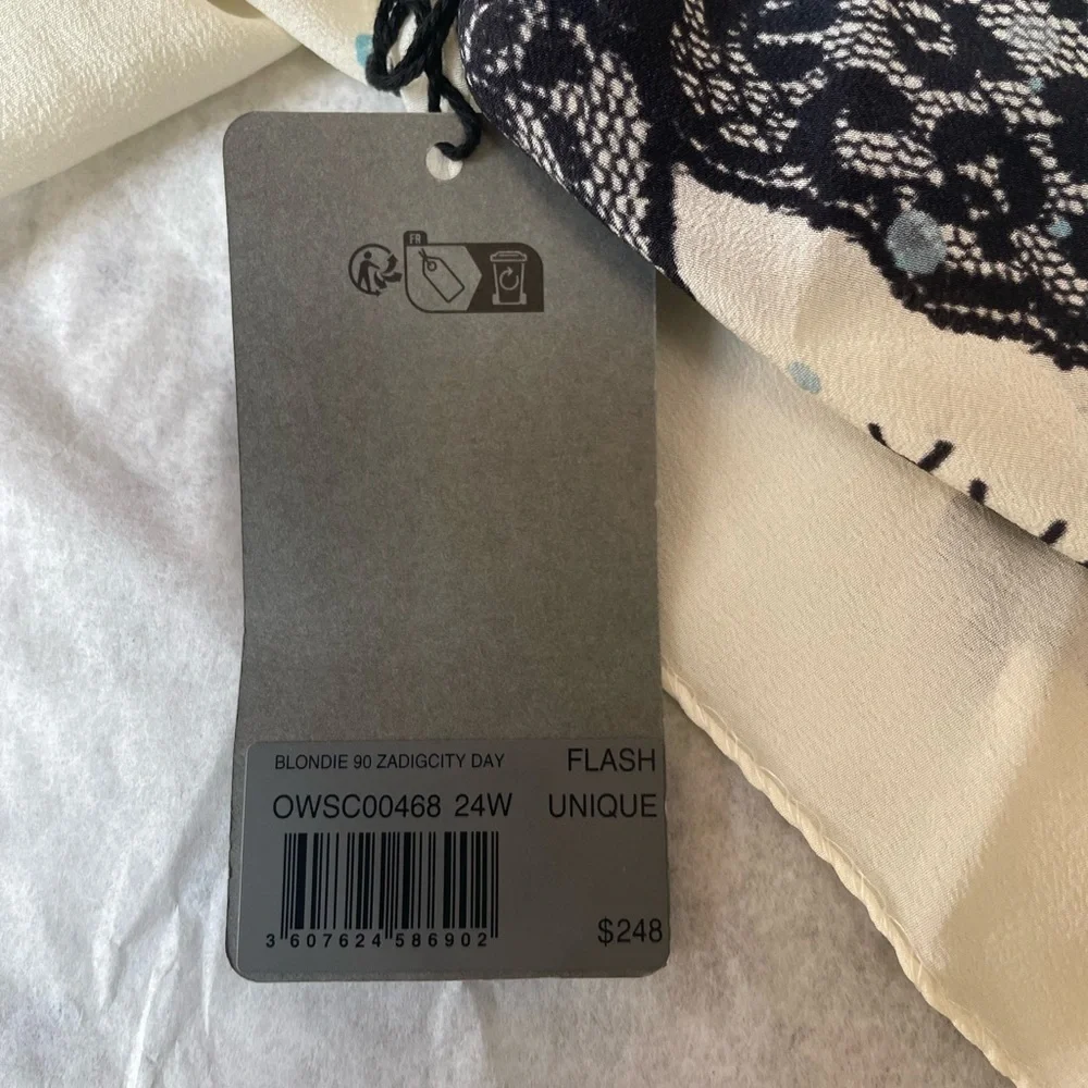 Blondie 85 Zadigcity Night Silk Scarf from Zadig& Voltaire - Picture 14 of 15